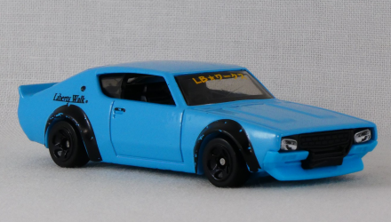 Машинка Базовая Hot Wheels Nissan Skyline 2000GT-R LBWK Liberty Walk J-Imports 1:64 HCW32 Blue - Retromagaz, image 2