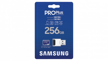 Карта Памяти Samsung Pro Plus UHS-I U3 V30 A2 + Reader 256GB - Retromagaz, image 1