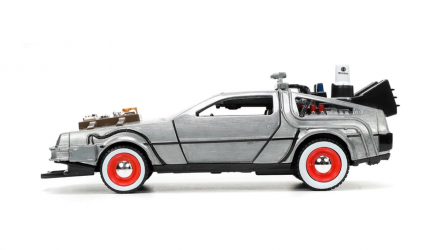 Машинка Jada Delorean DMC-12 Back to the Future 3 Time Machine 1:32 Silver - Retromagaz, image 5