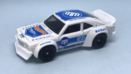 Машинка Базова Hot Wheels Mazda RX-3 Super Treasure Hunt STH Drift 1:64 GTD00 White - Retromagaz, image 1