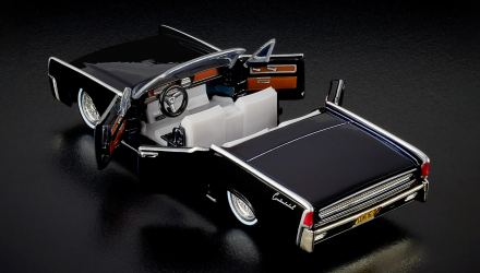 Машинка Premium Hot Wheels '61 Lincoln Continental Red Line Club RLC 1:64 HMY24 Black - Retromagaz, image 4