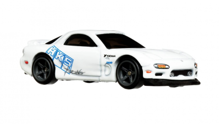 Машинка Premium Hot Wheels Mazda RX-7 FD Fast & Furious 1:64 HKD22 White - Retromagaz, image 3