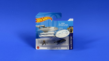 Машинка Базова Hot Wheels Star Trek U.S.S. Enterprise NCC-1701 Screen Time 1:64 HTB32 White - Retromagaz, image 1