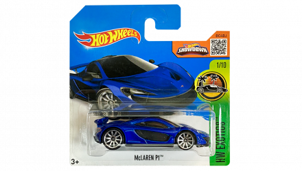 Машинка Базова Hot Wheels McLaren P1 Exotics 1:64 DHP95 Blue - Retromagaz, image 1