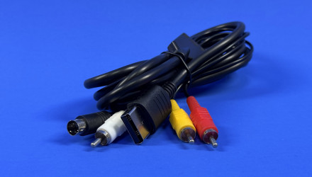 Кабель RMC Dreamcast Composite 3RCA - AV Multi Out Black 1.5m Новый - Retromagaz, image 4