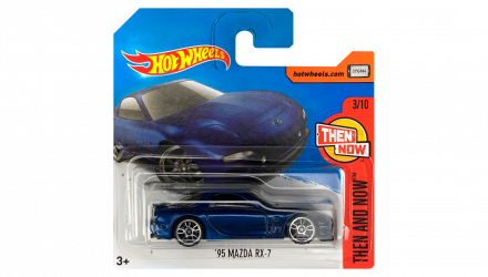 Машинка Базовая Hot Wheels '95 Mazda RX-7 Then and Now 1:64 DTW90 Dark Blue - Retromagaz, image 1