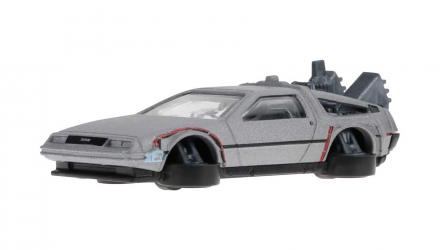 Машинка Базовая Hot Wheels DeLorean DMC-12 Back to the Future Time Machine - Hover Mode Screen Time 1:64 HTB33 Silver - Retromagaz, image 2