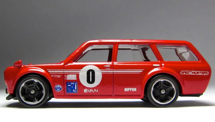 Машинка Базовая Hot Wheels '71 Datsun Bluebird 510 Wagon Workshop 1:64 BFD77 Red - Retromagaz, image 4