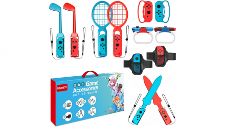 Набор Codogoy Switch 12 in 1 Sports Accessories Red Blue Новый - Retromagaz, image 1