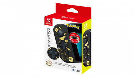 Контроллер Беспроводной Hori Switch D-PAD Controller (L) Pokémon: Pikachu NSW-297U Limited Edition Black Б/У - Retromagaz, image 1