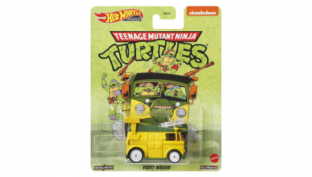 Машинка Premium Hot Wheels Teenage Mutant Ninja Turtles Party Wagon Rep. Entertainment 1:64 DMC55/GJR50 Yellow - Retromagaz, image 1