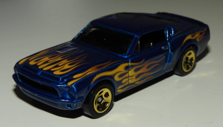 Машинка Базовая Hot Wheels '68 Shelby GT500 Flames 1:64 GHD60 Blue - Retromagaz, image 2