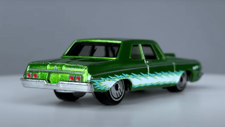 Тематическая Машинка Hot Wheels '64 Dodge 330 Ultra Hots 1:64 HDG52/HRX08 Green - Retromagaz, image 2