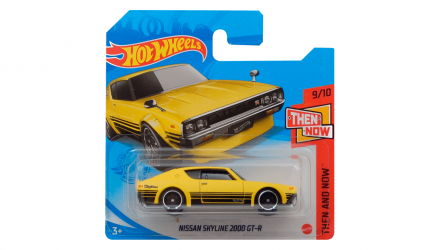 Машинка Базова Hot Wheels Nissan Skyline 2000 GT-R Then and Now 1:64 GTB39 Yellow - Retromagaz, image 1