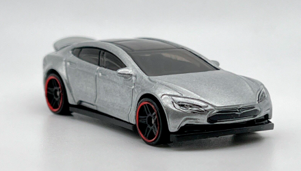 Машинка Базовая Hot Wheels Tesla Model S Workshop 1:64 CFH03 Silver - Retromagaz, image 5