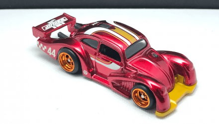 Машинка Базовая Hot Wheels Volkswagen Käfer Racer Super Treasure Hunt STH Contoured 1:64 HCY09 Red - Retromagaz, image 1