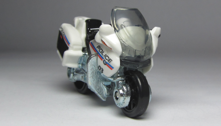 Тематична Машинка Matchbox BMW R1200 RT-8 Police European Streets 1:64 HVV05/HVV29 White - Retromagaz, image 1