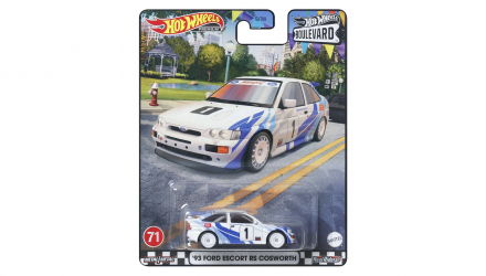 Машинка Premium Hot Wheels '93 Ford Escort RS Cosworth Boulevard 1:64 GJT68/HKF17 White - Retromagaz, image 1