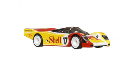 Машинка Premium Hot Wheels 2шт Porsche 962 та Транспортер Sakura Sprinter Shell Team Transport 1:64 FLF56/HCR34 Yellow - Retromagaz, image 5