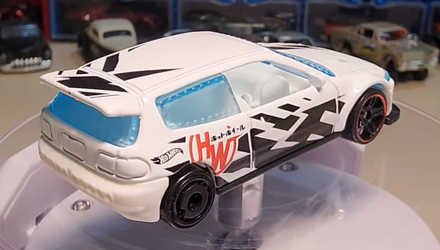 Машинка Базова Hot Wheels Honda Civic Custom Drag Strip 1:64 HKH33 White - Retromagaz, image 3