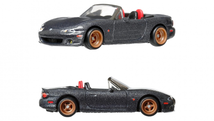 Машинка Premium Hot Wheels 2шт '04 Mazda Mazdaspeed Miata / RX7 FC Pandem 2-Packs 1:64 HRR75 Grey - Retromagaz, image 1