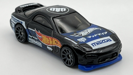 Машинка Базовая Hot Wheels '95 Mazda RX-7 Mad Mike Speed Graphics 1:64 FYD04 Black - Retromagaz, image 5