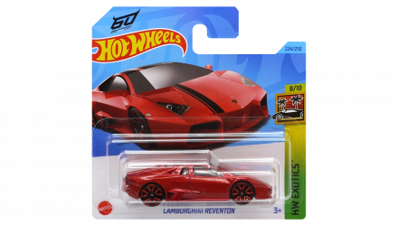 Машинка Базовая Hot Wheels Lamborghini Reventon 60 Anniversario Exotics 1:64 HKH94 Red - Retromagaz, image 1