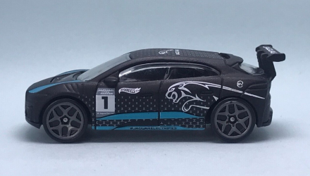 Машинка Базовая Hot Wheels Jaguar I-Pace eTrophy Green Speed 1:64 HKH60 Black - Retromagaz, image 4