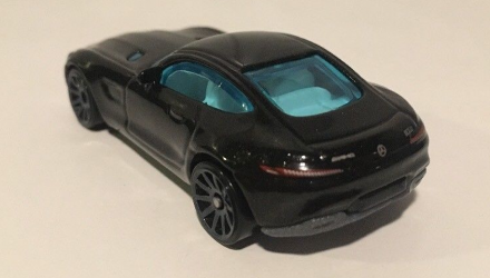 Машинка Базова Hot Wheels '15 Mercedes-AMG GT Nightburnerz 1:64 FJX68 Black - Retromagaz, image 3