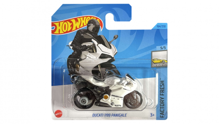 Машинка Базовая Hot Wheels Ducati 1199 Panigale Treasure Hunts Factory Fresh 1:64 HKL05 White - Retromagaz, image 1