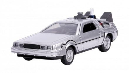 Машинка Jada Delorean DMC-12 Back to the Future 2 Time Machine 1:32 Silver - Retromagaz, image 1