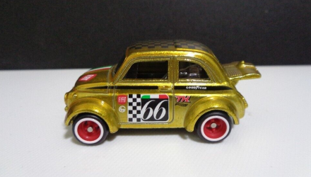 Машинка Базова Hot Wheels '60s Fiat 500D Modificado Super Treasure Hunt STH Compact Kings 1:64 HTF34 Gold - Retromagaz, image 4