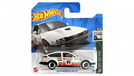 Машинка Базова Hot Wheels Alfa Romeo GTV6 3.0 Retro Racers 1:64 HKJ83 White - Retromagaz, image 1