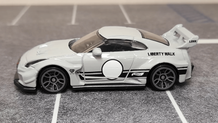 Машинка Базовая Hot Wheels Liberty Walk LB-Silhouette Works GT Nissan 35GT-RR Ver.2 Then and Now 1:64 HTC72 Grey - Retromagaz, image 3