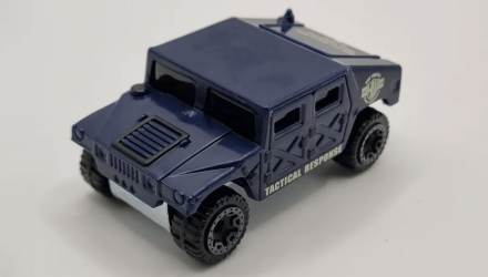 Машинка Базовая Hot Wheels HMMWV Humvee First Response 1:64 HTD00 Blue - Retromagaz, image 1