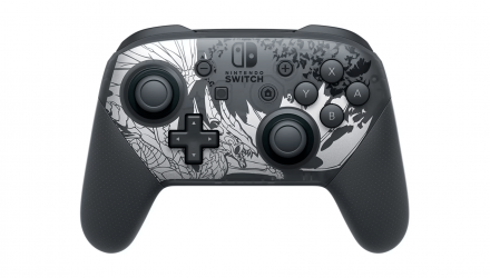 Геймпад Беспроводной Nintendo Switch Pro Controller Monster Hunter Rise: Sunbreak Limited Edition Black Silver Б/У - Retromagaz, image 1