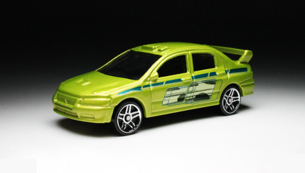 Тематическая Машинка Hot Wheels Mitsubishi Lancer Evolution 7 VII Fast & Furious 1:64 FYY56 Green - Retromagaz, image 2