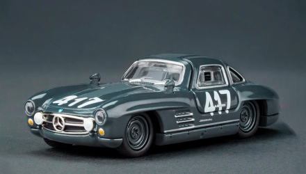 Машинка Premium Hot Wheels Mercedes-Benz 300 SL Elite 64 1:64 HNG51 Dark Grey - Retromagaz, image 3