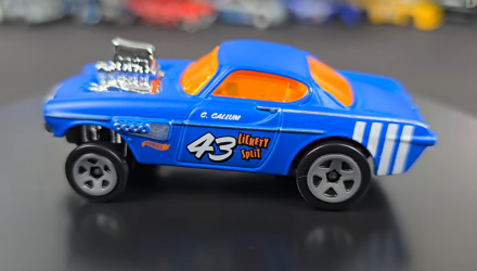 Машинка Базовая Hot Wheels Volvo P1800 Gasser Reverse Rake 1:64 HTB92 Blue - Retromagaz, image 4