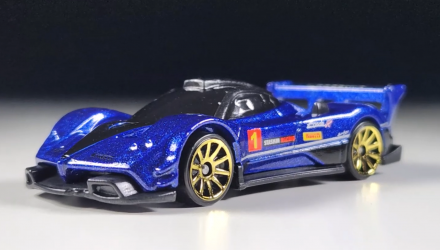 Машинка Базовая Hot Wheels Pagani Zonda R Turbo 1:64 HKK83 Dark Blue - Retromagaz, image 2