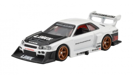 Машинка Premium Hot Wheels LB-ER34 Super Silhouette Nissan Skyline Boulevard 1:64 HKF21 White - Retromagaz, image 2