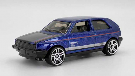 Машинка Базовая Hot Wheels Volkswagen Golf MK2 Volkswagen 1:64 FYF76 Dark Blue - Retromagaz, image 2