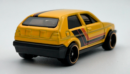 Машинка Базовая Hot Wheels Volkswagen Golf MK2 Then and Now 1:64 FJY57 Yellow - Retromagaz, image 3