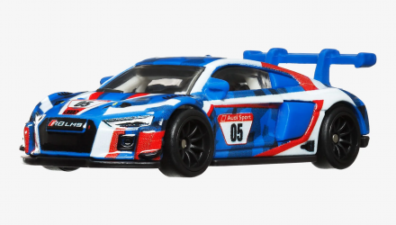 Машинка Premium Hot Wheels Audi R8 LMS Race Day 1:64 HKC61 White - Retromagaz, image 2