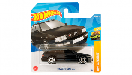 Машинка Базовая Hot Wheels '94 Audi Avant RS2 Wagons 1:64 HCT69 Black - Retromagaz, image 1