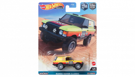 Машинка Premium Hot Wheels Range Rover Classic Off-Road 1:64 HKC71 Yellow - Retromagaz, image 1