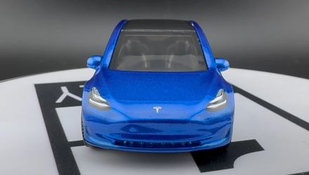 Тематична Машинка Matchbox Tesla Model 3 Moving Parts 1:64 FWD28/HVN16 Blue - Retromagaz, image 5