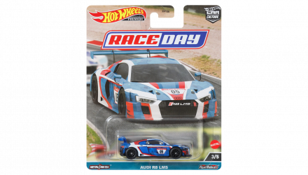 Машинка Premium Hot Wheels Audi R8 LMS Race Day 1:64 HKC61 White - Retromagaz, image 1