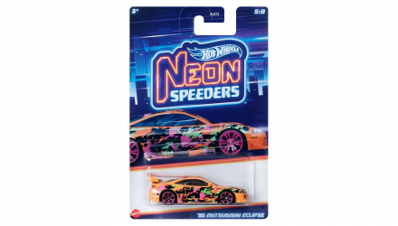 Тематическая Машинка Hot Wheels '95 Mitsubishi Eclipse Neon Speeders 1:64 HLH72/HRW71 Orange - Retromagaz, image 1