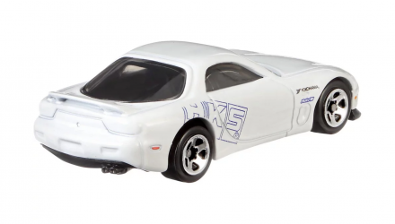 Тематична Машинка Hot Wheels '95 Mazda RX-7 Fast & Furious 1:64 FYY54 White - Retromagaz, image 2